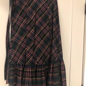 JCrew plaid maxi skirt